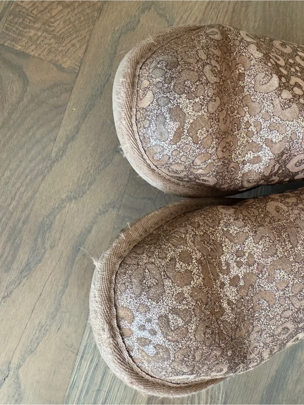 UGG’s Classic Glitter Leopard Boots